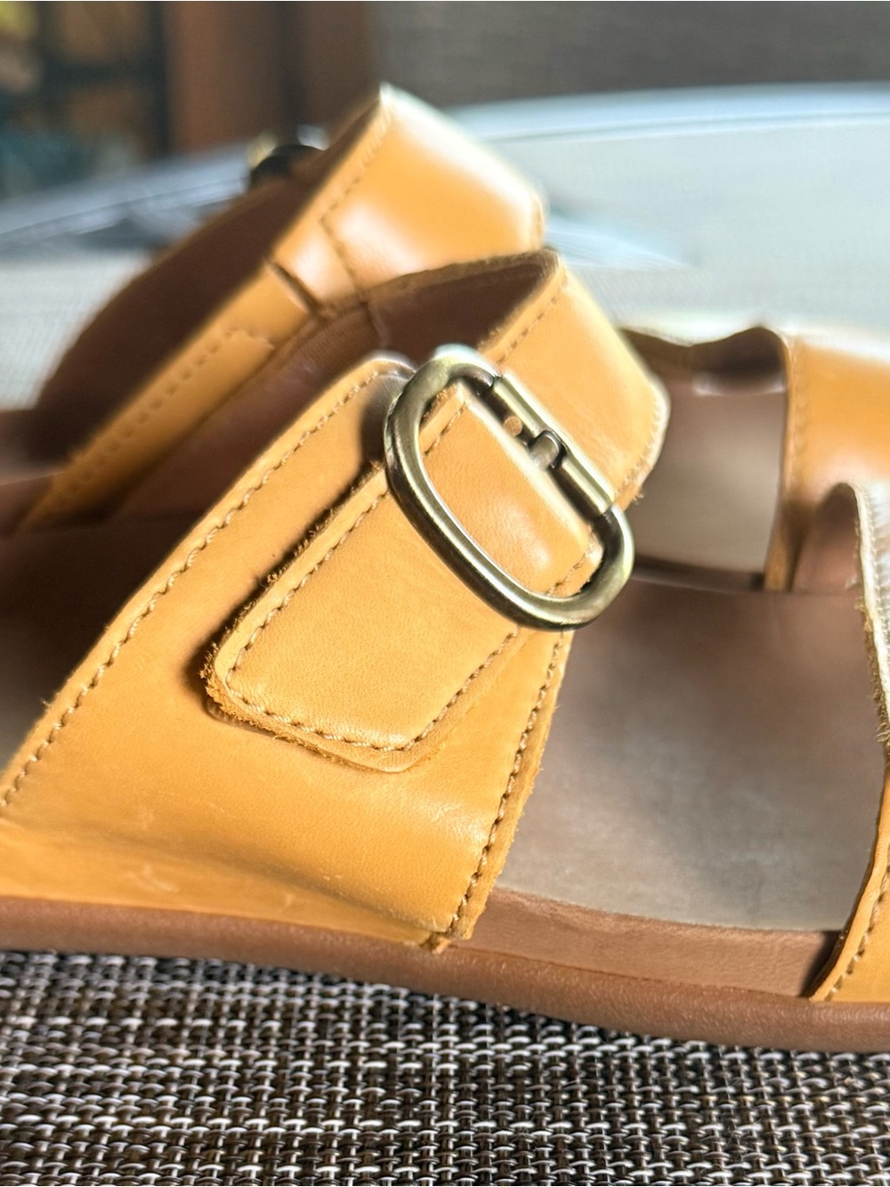 Dansko Justine Women's Two-Strap Leather Slide Sandals with buckle - Picture 7 of 7